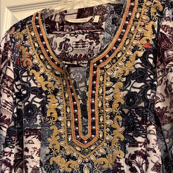 Soft Surroundings Multicolor Embroidered Tunic - Picture 2 of 5